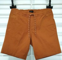 Mens woven shorts (solid dyed) elasticated waist with drawstring